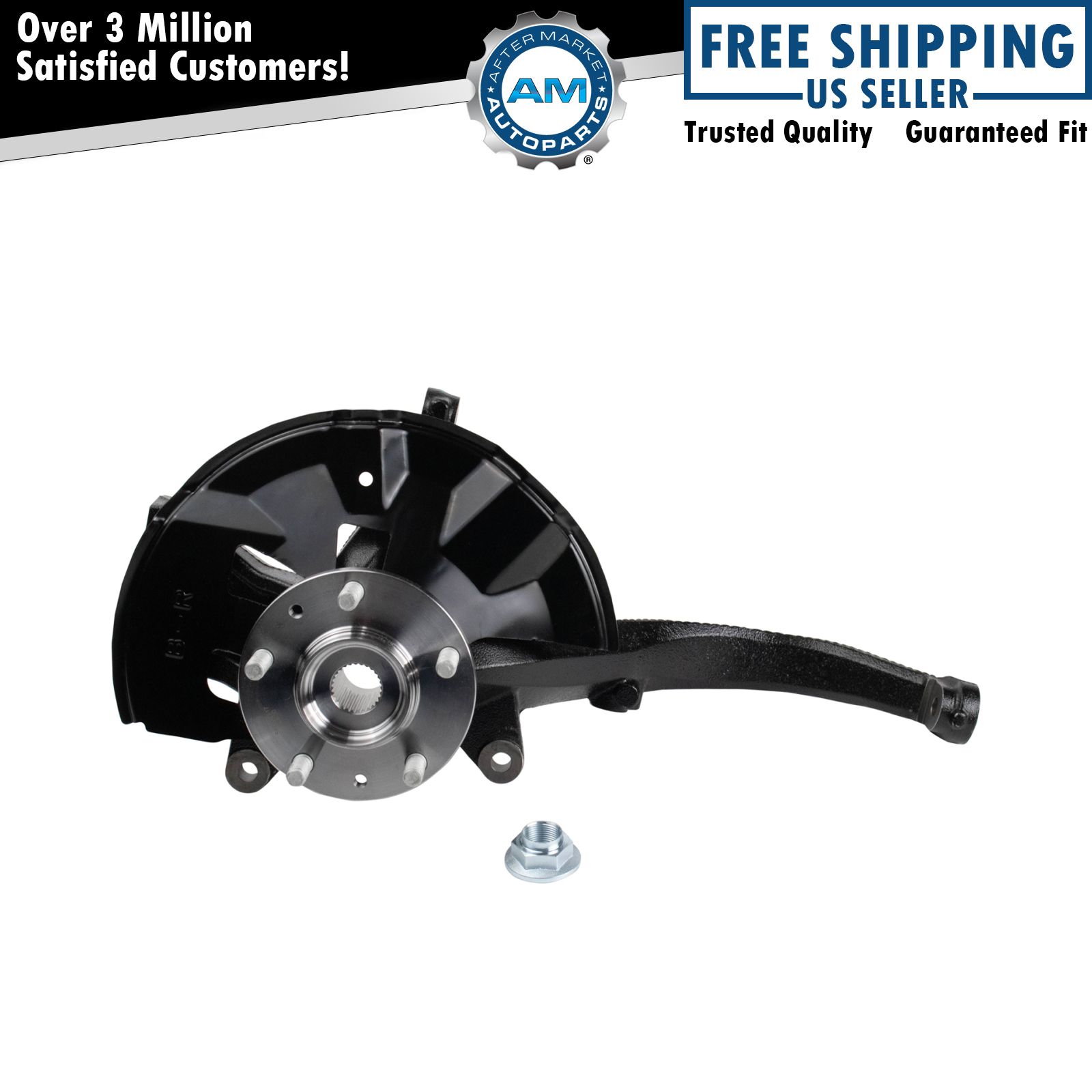Front Wheel Bearing & Hub Assembly with Knuckle RH for Ford Mercury Lincoln