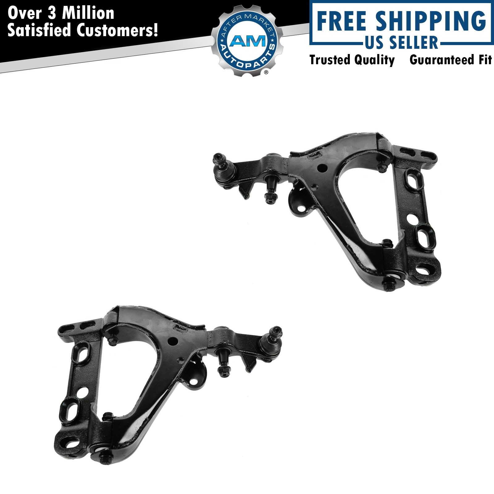 Front Lower Control Arm w Ball Joint Left Right PAIR for 08-09 Envoy Trailblazer