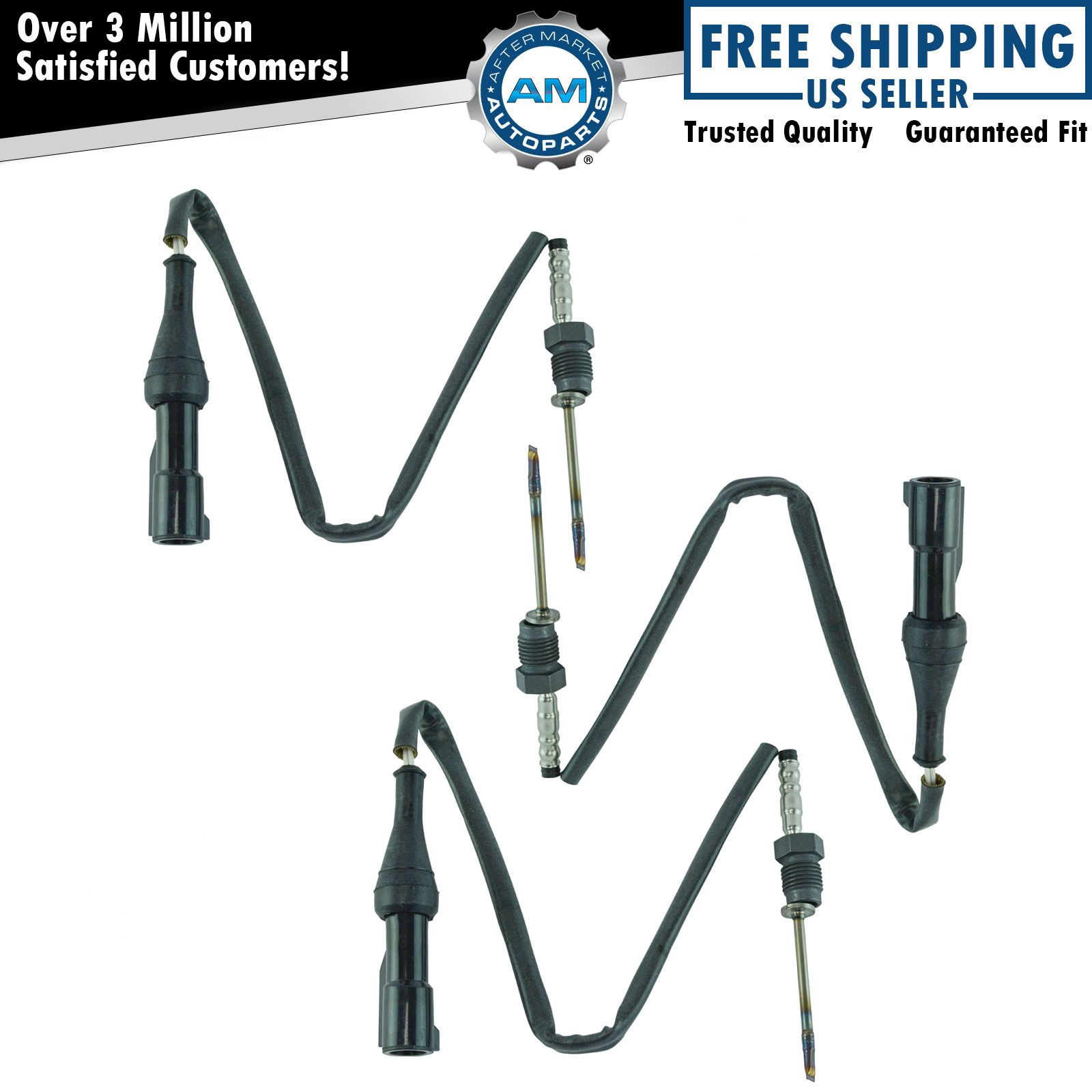 Walker Exhaust Gas Temperature Sensor Set of 3 for Ford 6.4L Turbo Diesel Truck