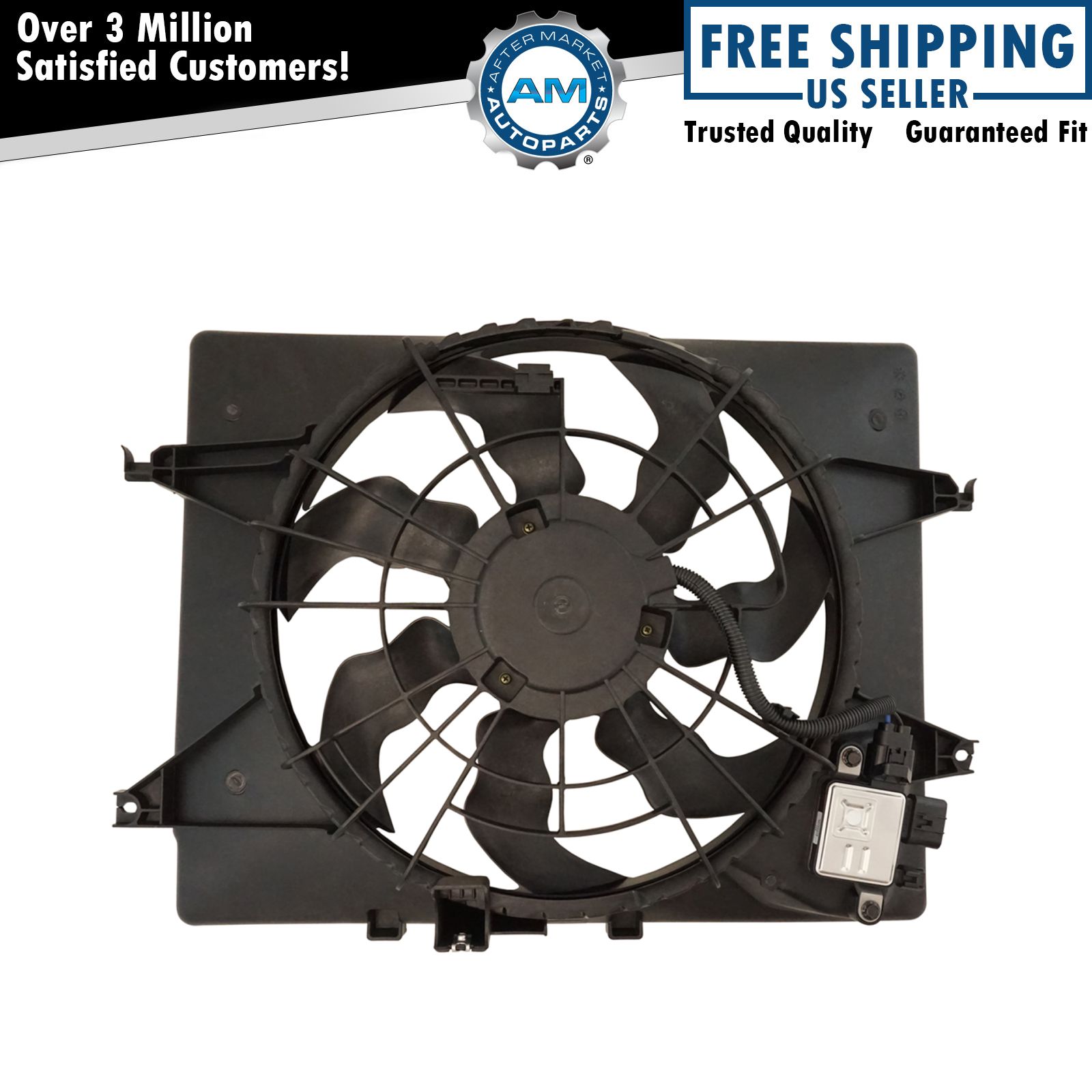 Engine Radiator & Condenser Cooling Fan Assembly for Hyundai Sonata Kia Optima