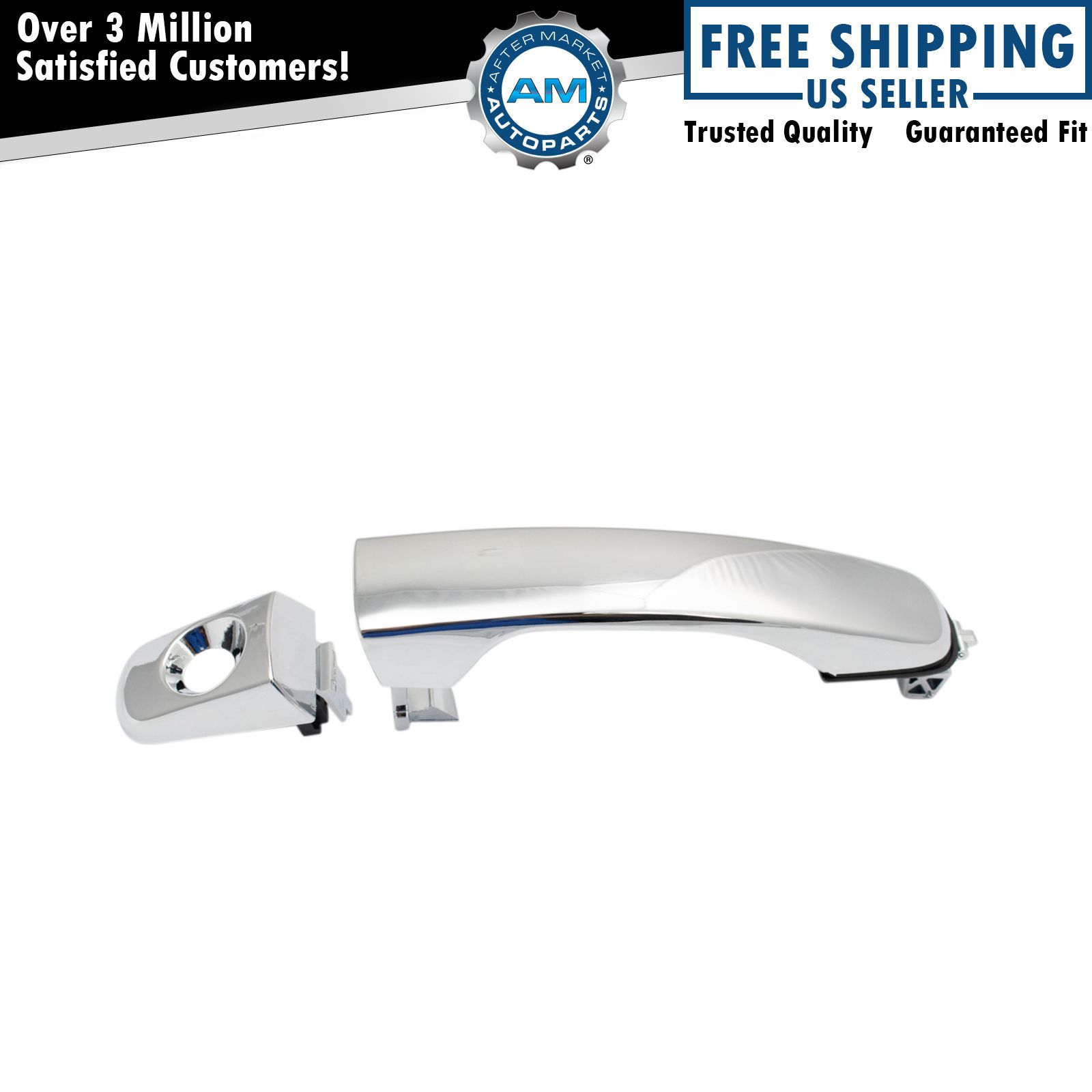 Front Exterior Outside Chrome Door Handle LH Driver Side for Equinox Malibu