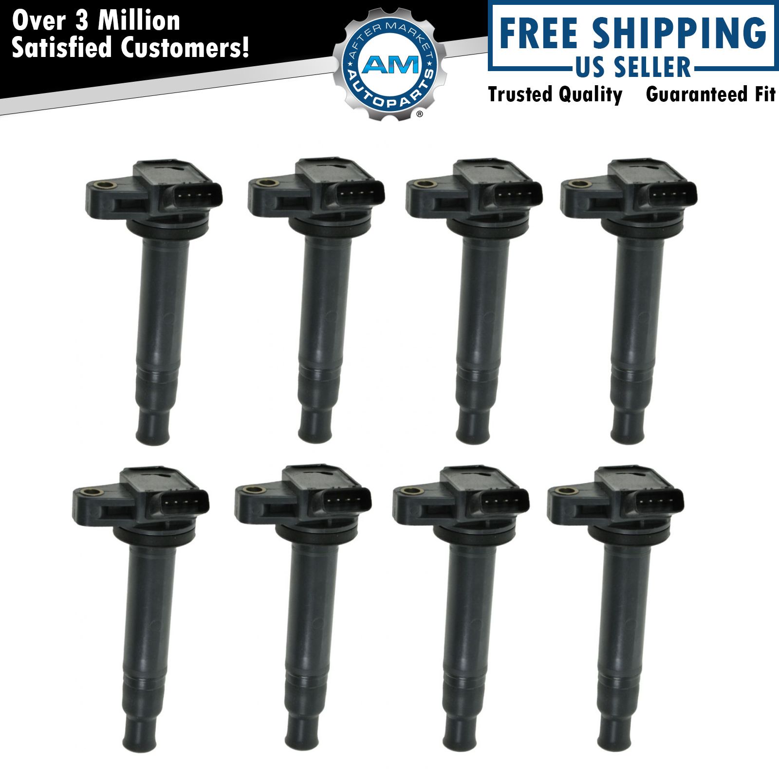 Ignition Coil Pack Kit Set of 8 For Toyota Tundra Pickup Truck Lexus LS GS GX LX