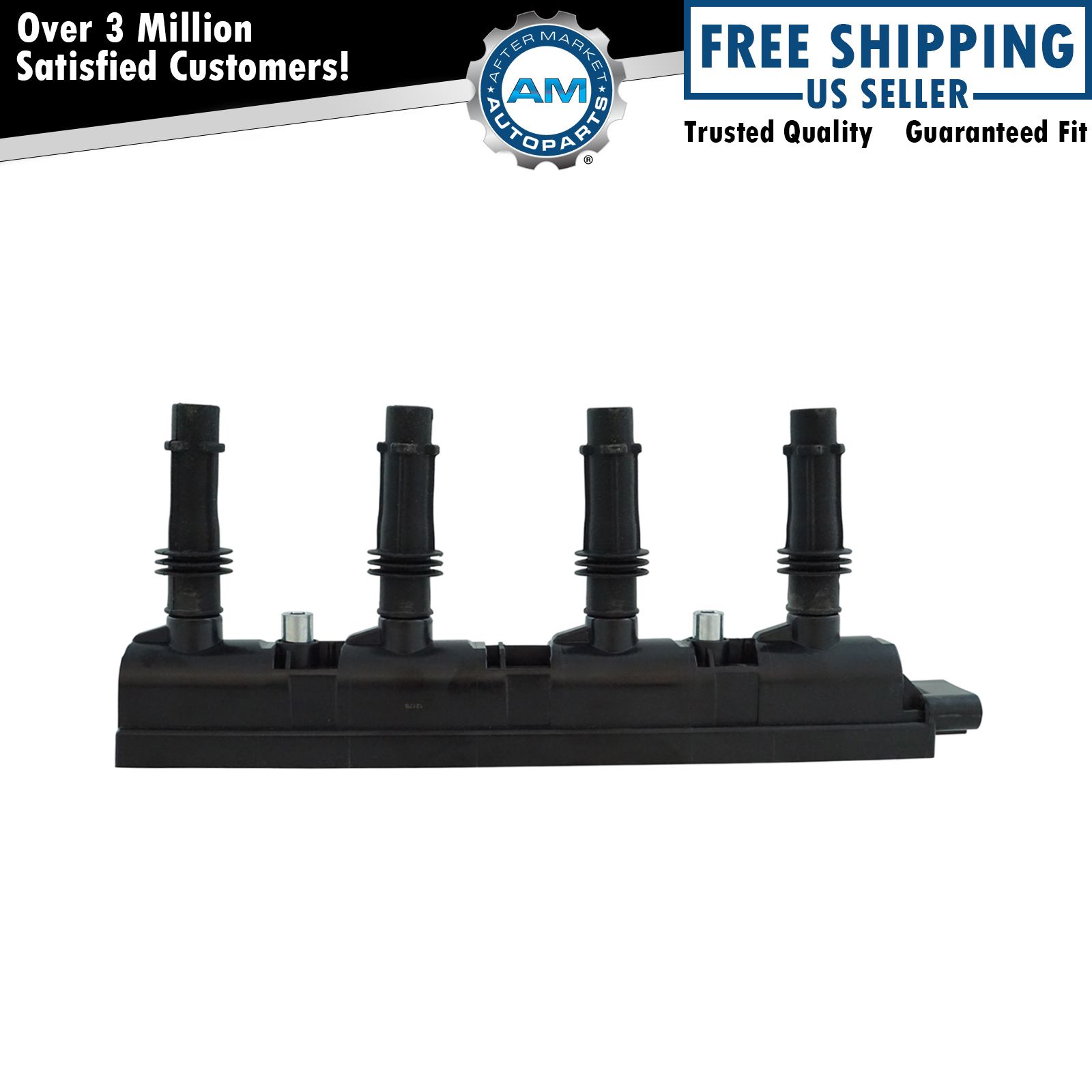 Engine Ignition Coil Pack w/ Boot Direct Fit for Buick Cadillac Chevy Volt Sonic