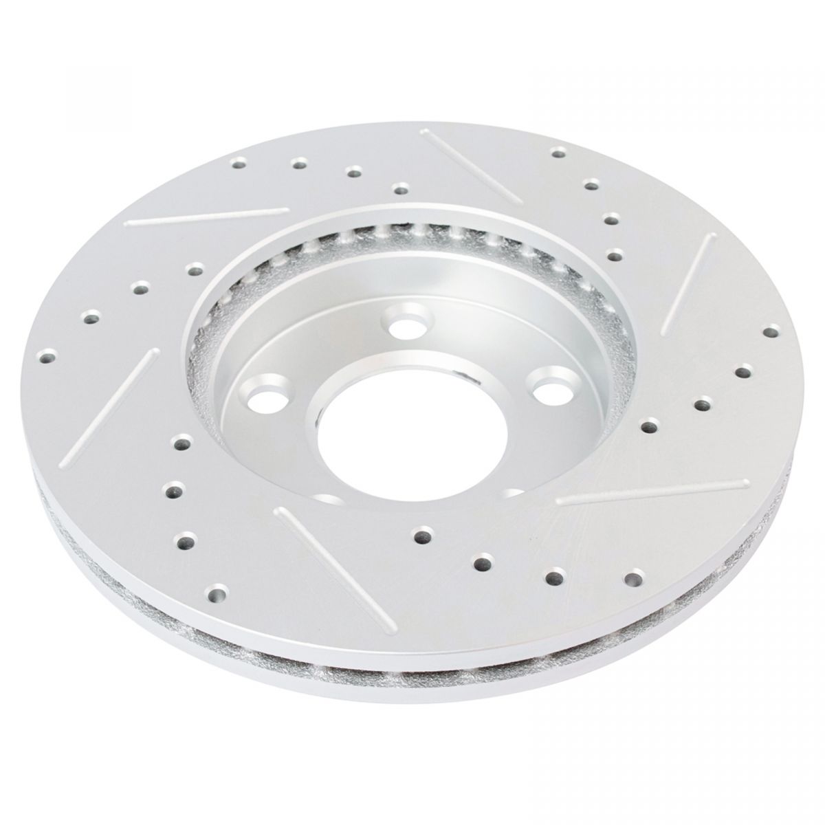 Performance Drilled Slotted Front & Rear Zinc Coated Brake Rotor Kit eBay