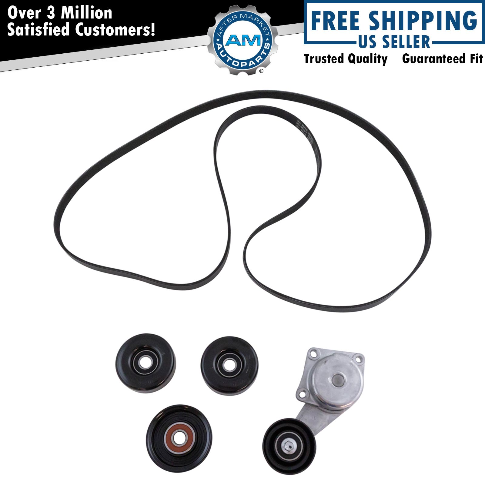 Gates Serpentine Accessory Belt Drive Component Kit for Ford Mercury 4.6L New