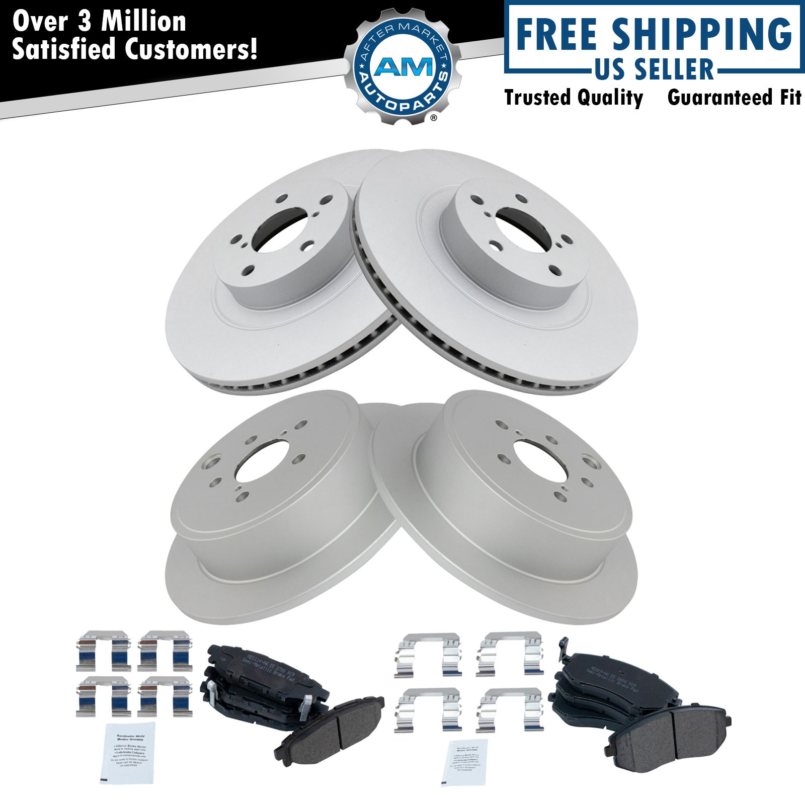 <b>Semi-Metallic Brake Pad & Rotor Kit</b>