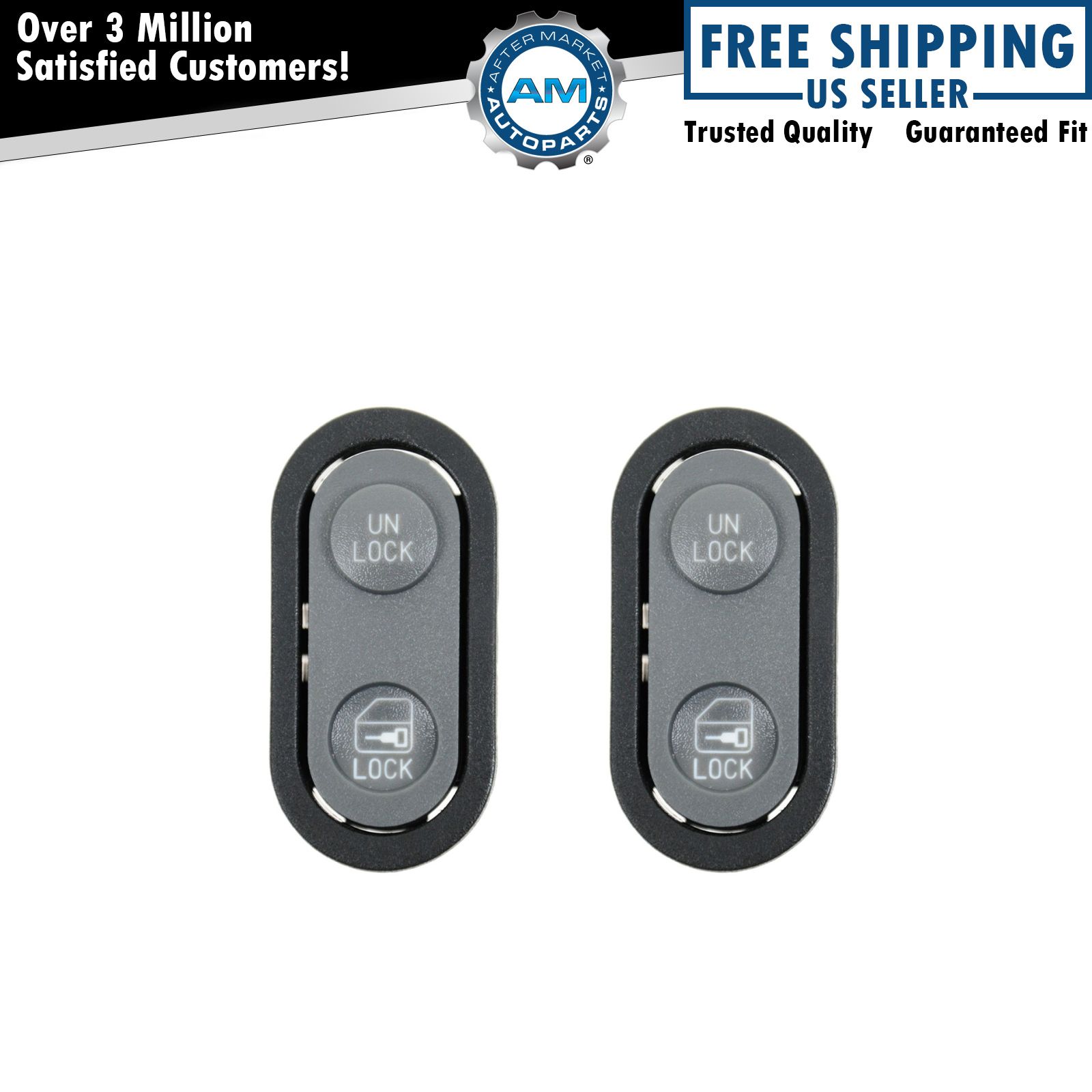 Power Door Lock Switch LH RH Kit Pair for 90-94 Chevy GMC Pickup Truck