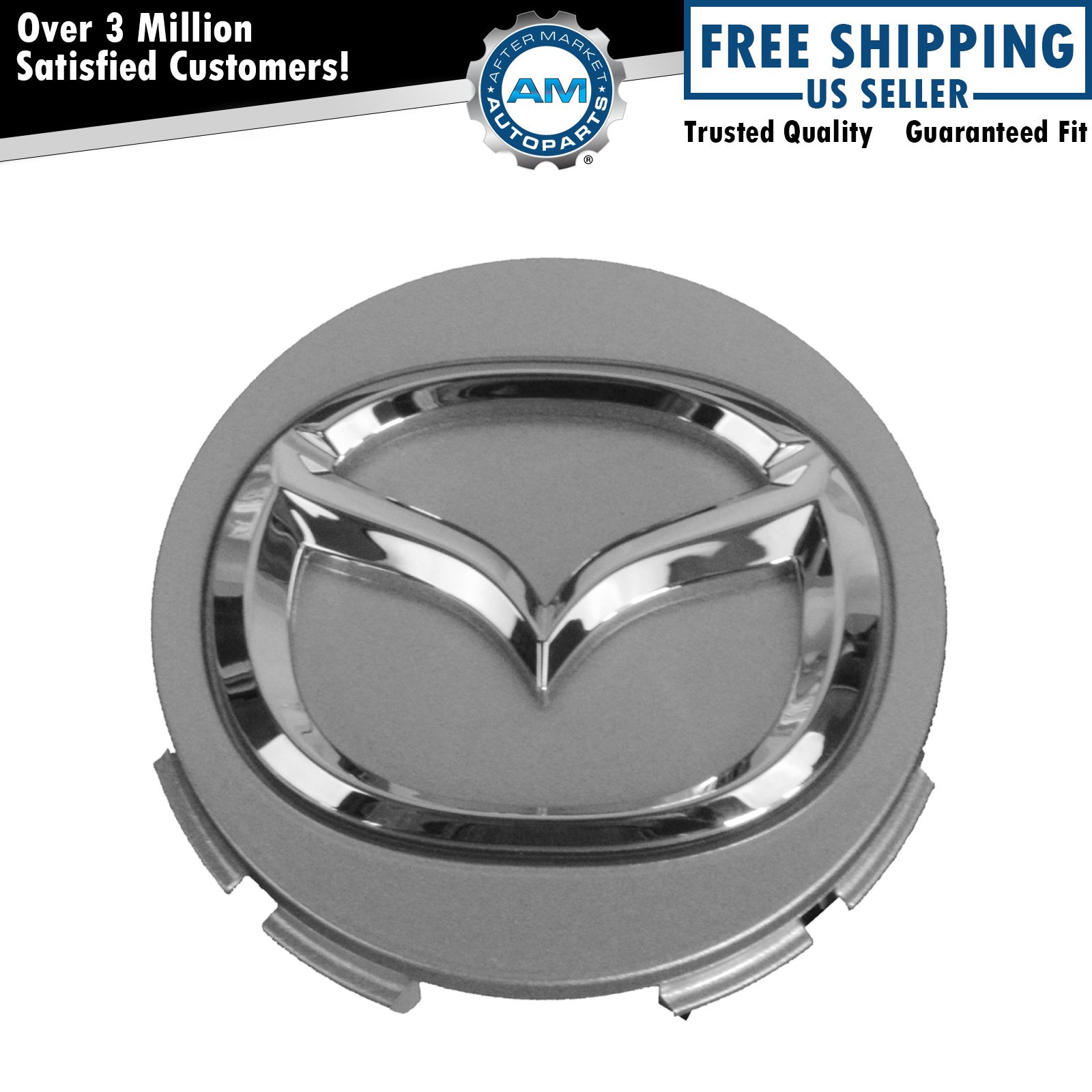 OEM G22C-37-190A Wheel Rim Center Cap Chrome "Mazda" Logo Wheel for Mazda New