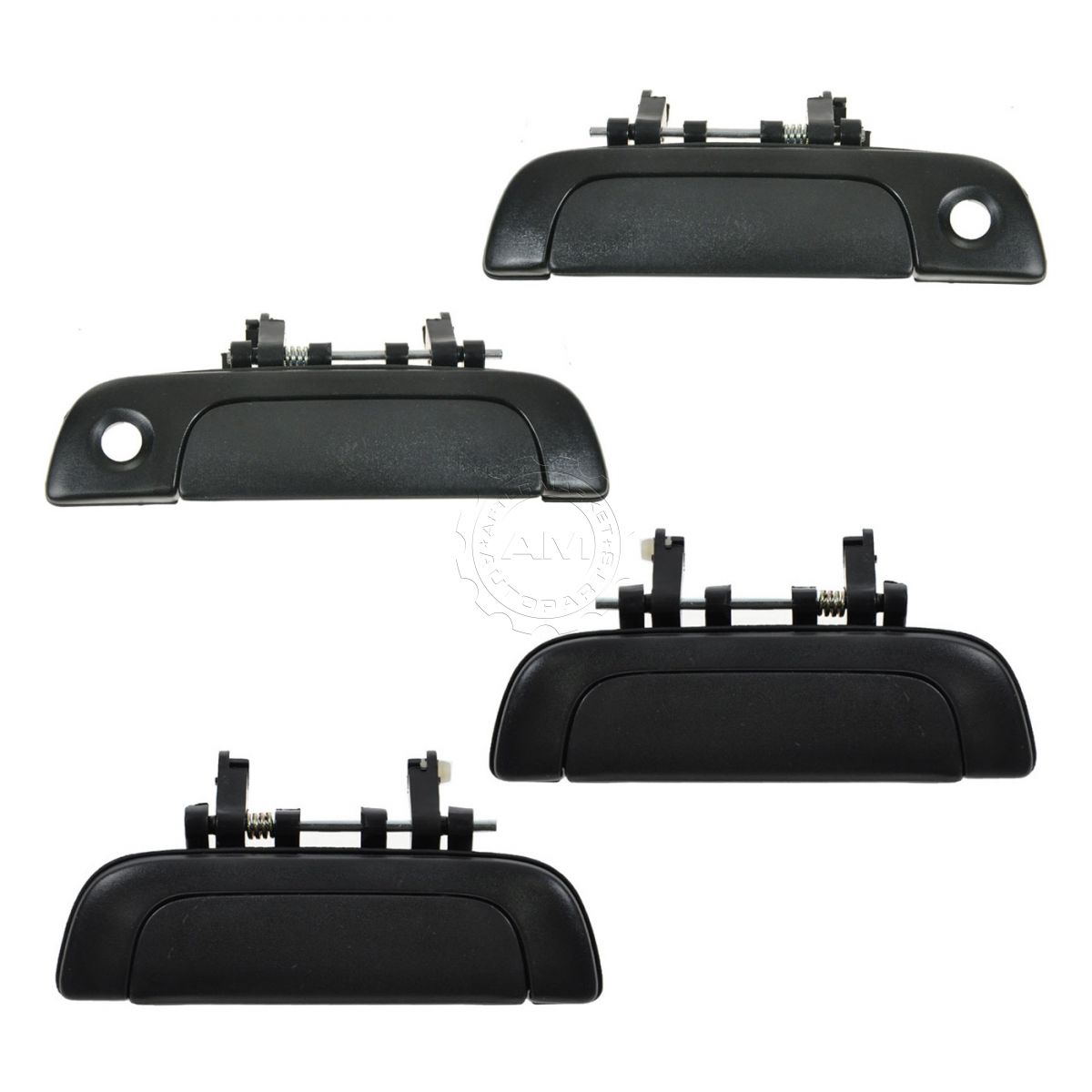 Door Handle Front Rear Outside Outer Black Kit Set of 4 for 95-02 ...