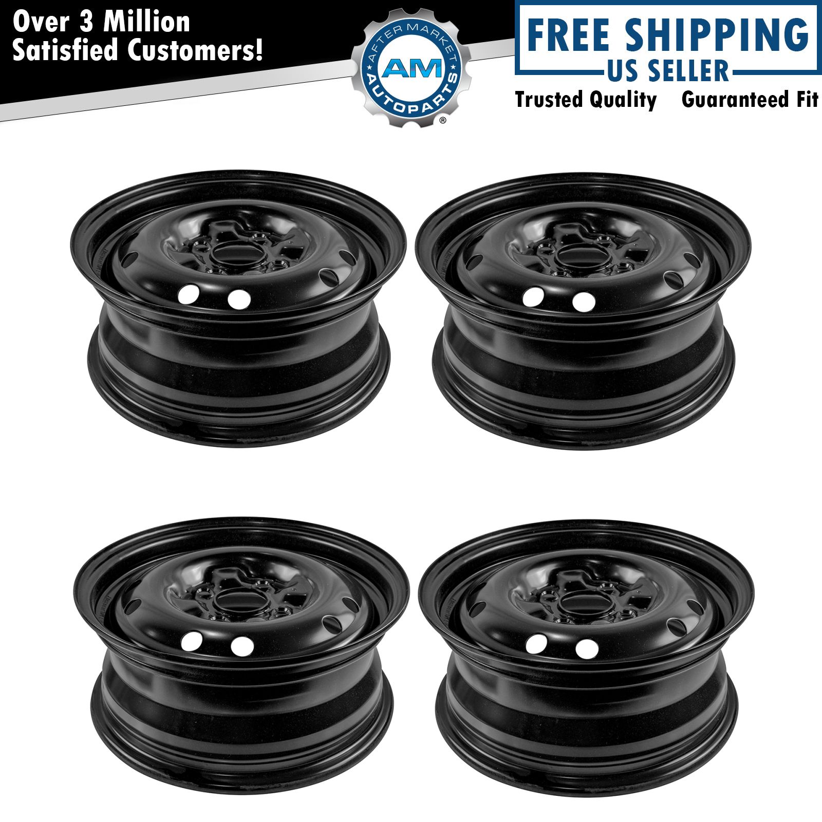 Dorman 15 inch Steel Replacement Wheel Rim New SET of 4 for Nissan