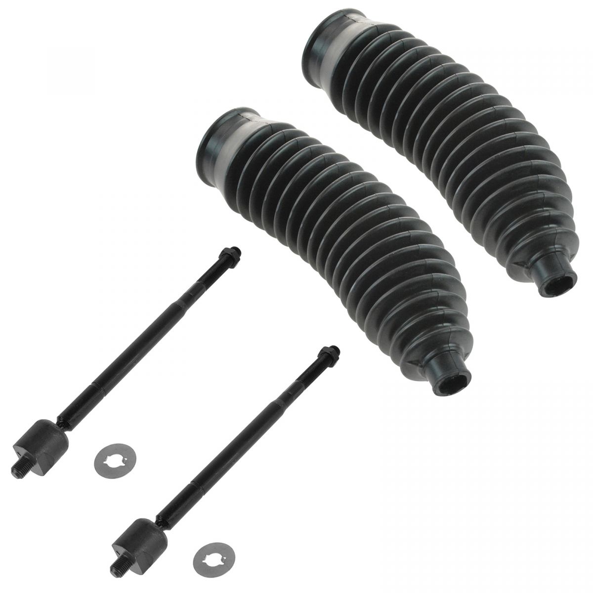 Tie Rod End Kit Inner LH RH w/ Rack Boot Bellow Set of 4 for Toyota