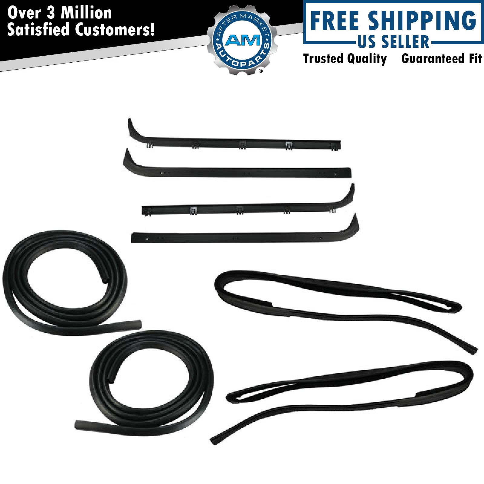 Door Weatherstrip Seal Kit For 80-86 Bronco 80-83 F-100 F-150 F-250 F-350