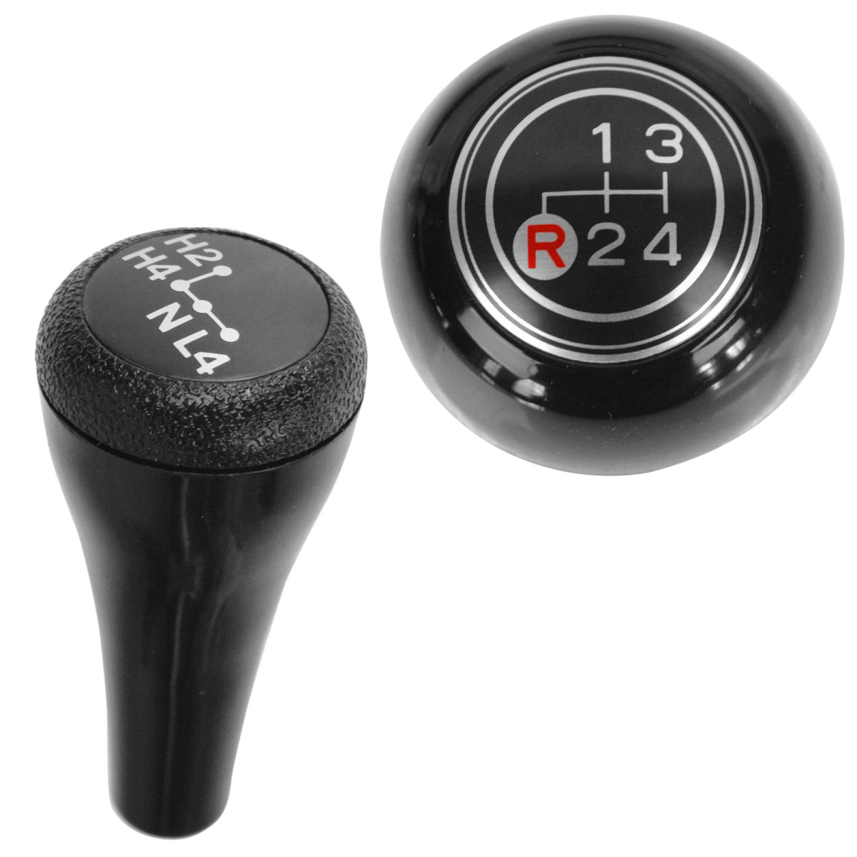 OEM Manual 4 Speed Shift Knob & Transfer Case Shift Knob Kit Pair for