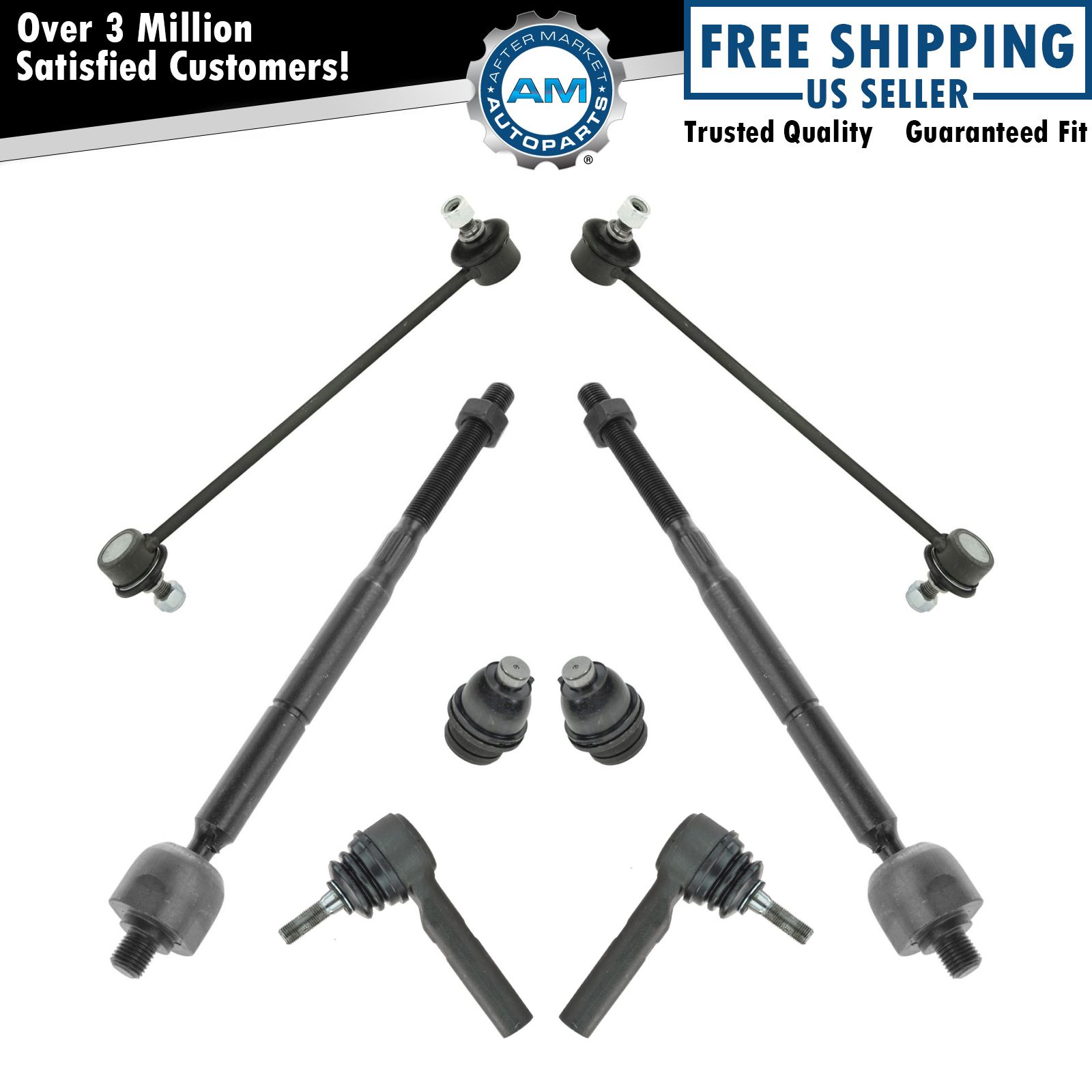 Steering & Suspension Kit LH RH Front Set of 8 for Compass Caliber Patriot New
