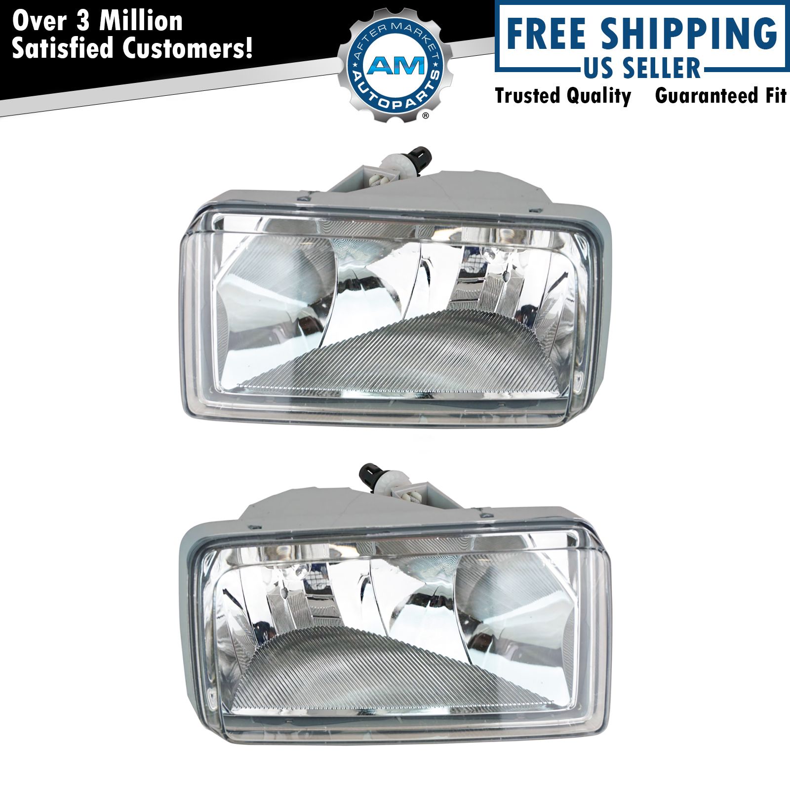 Fog Driving Lights Pair Set for Chevy Silverado Tahoe Avalanche SUV Pickup Truck