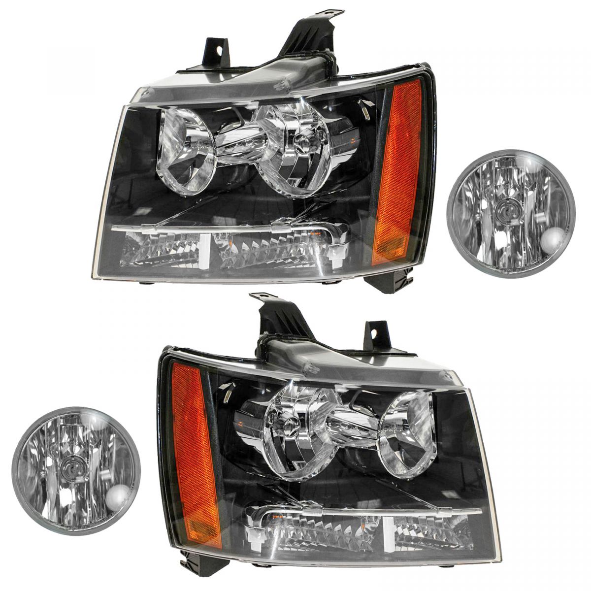 Headlight Fog Driving Light Lamp LH RH Kit Set of 4 for Chevy Suburban ...