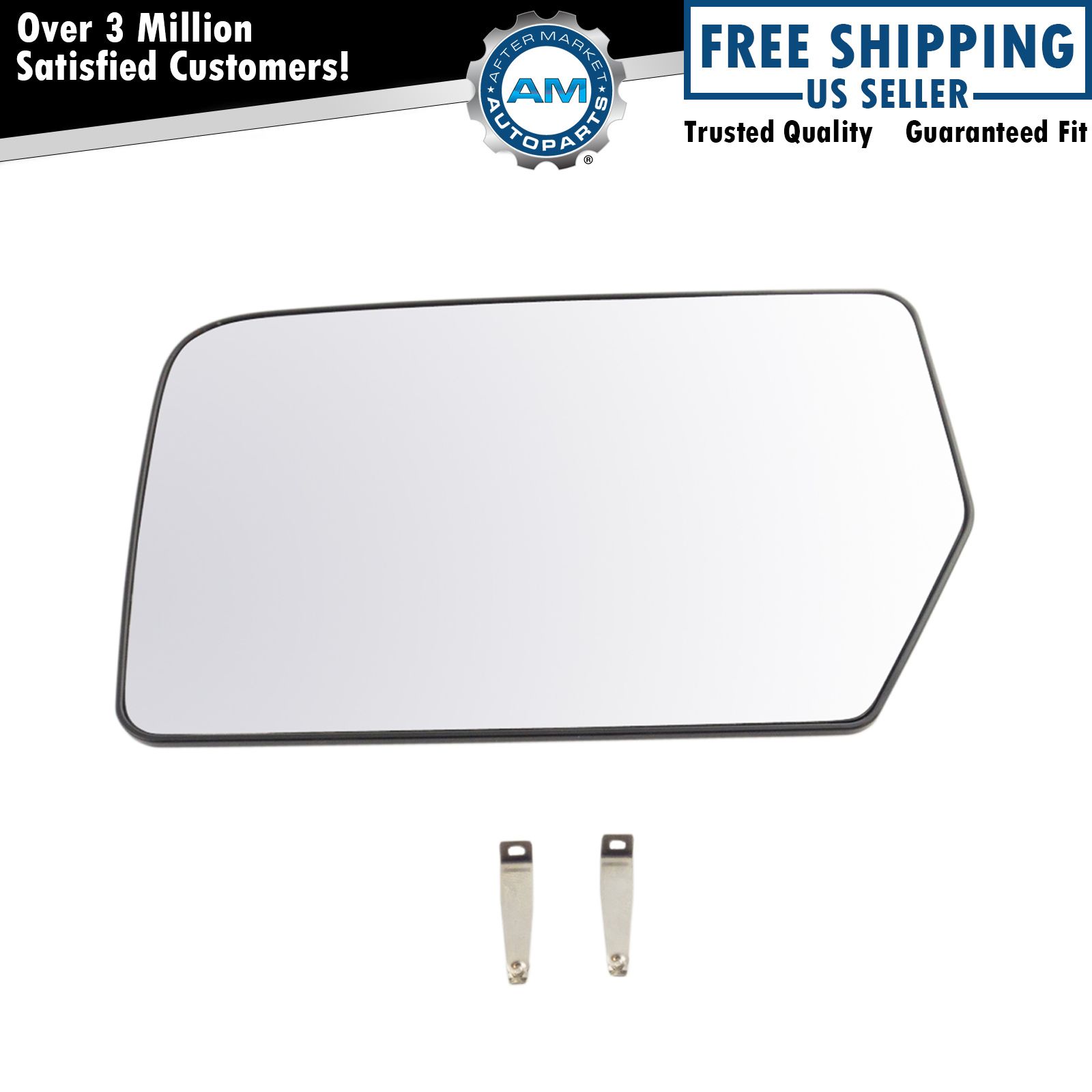 Mirror Glass with Backing Plate Driver Side Left LH for Ford Expedition New