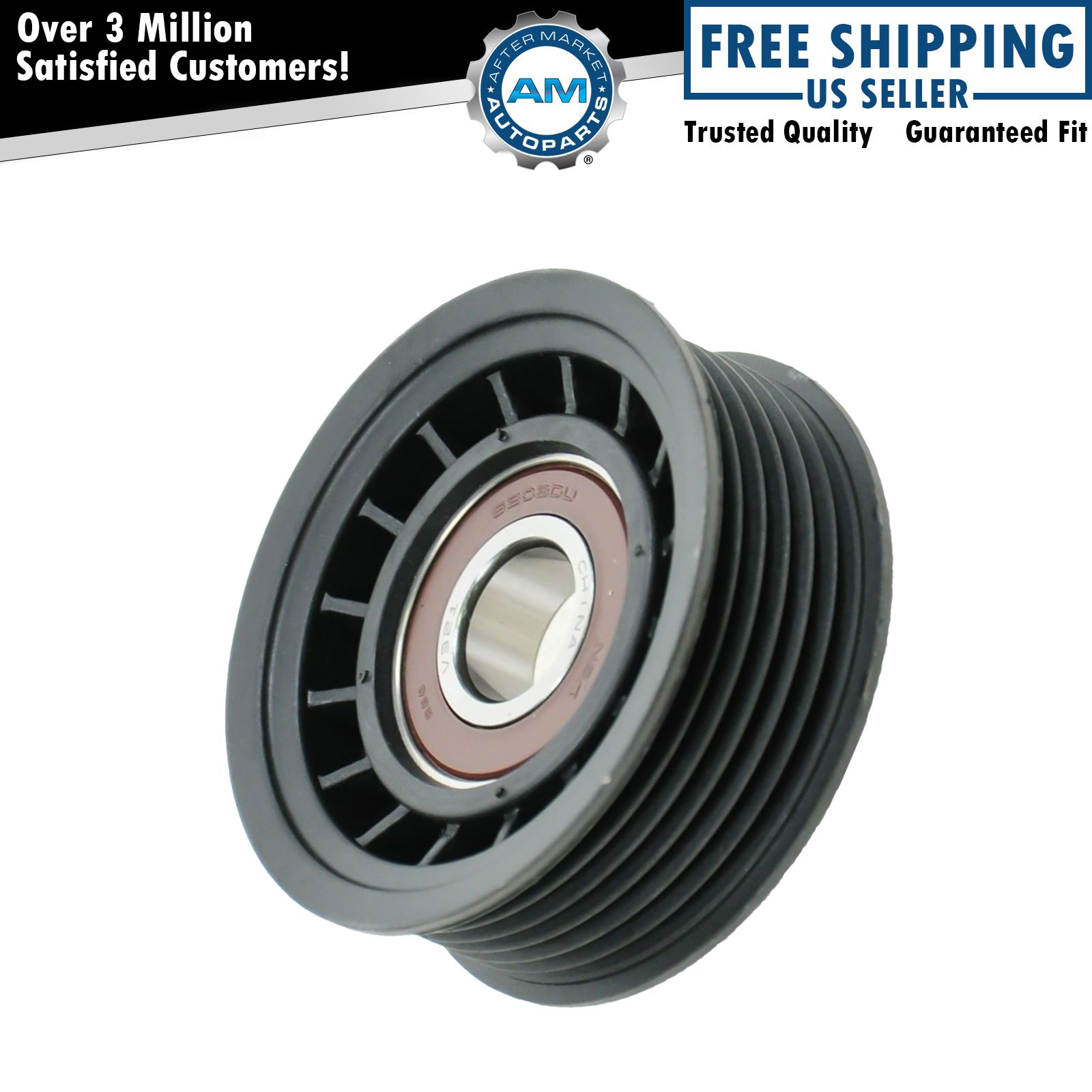 Serpentine Belt Idler Pulley Grooved for Chevy Ford Olds Pickup Truck Van SUV