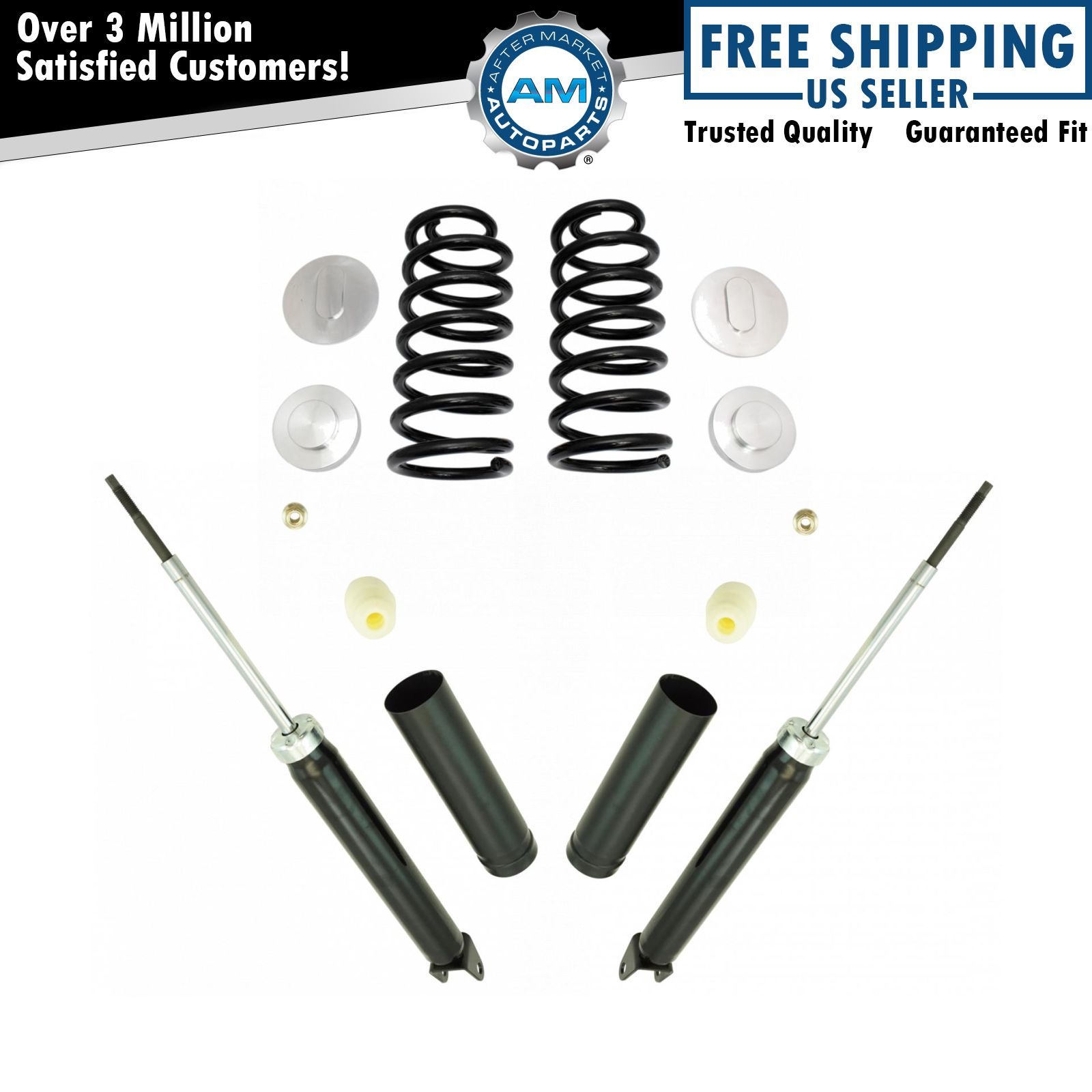 Complete Rear Air Suspension Coil Spring Shock Conversion Kit for