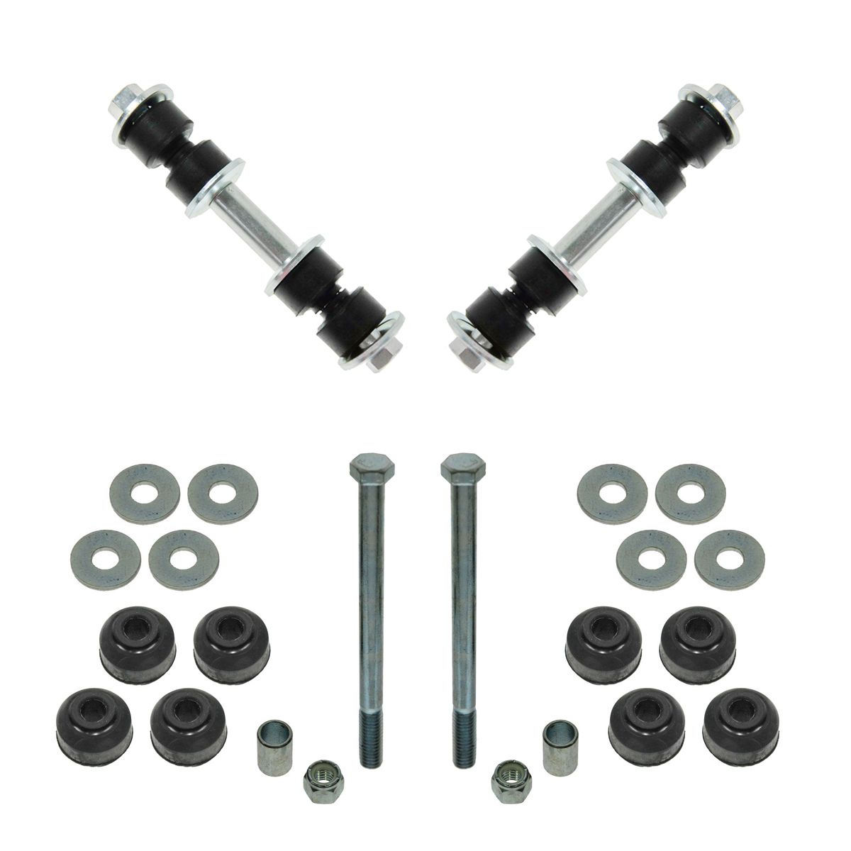 4 Piece Front & Rear Sway Bar End Link Kit Driver & Passenger Sides for
