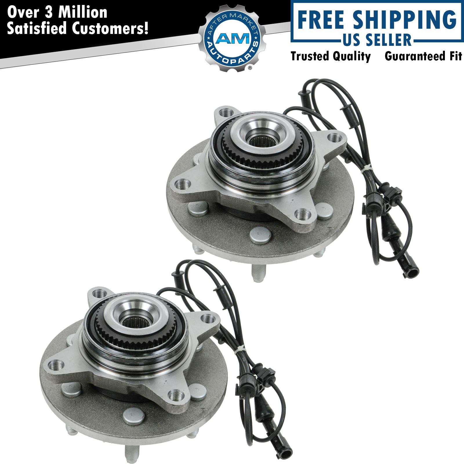 Front Wheel Hub Bearings Set For 2000-2006 Ford Expedition Lincoln Navigator