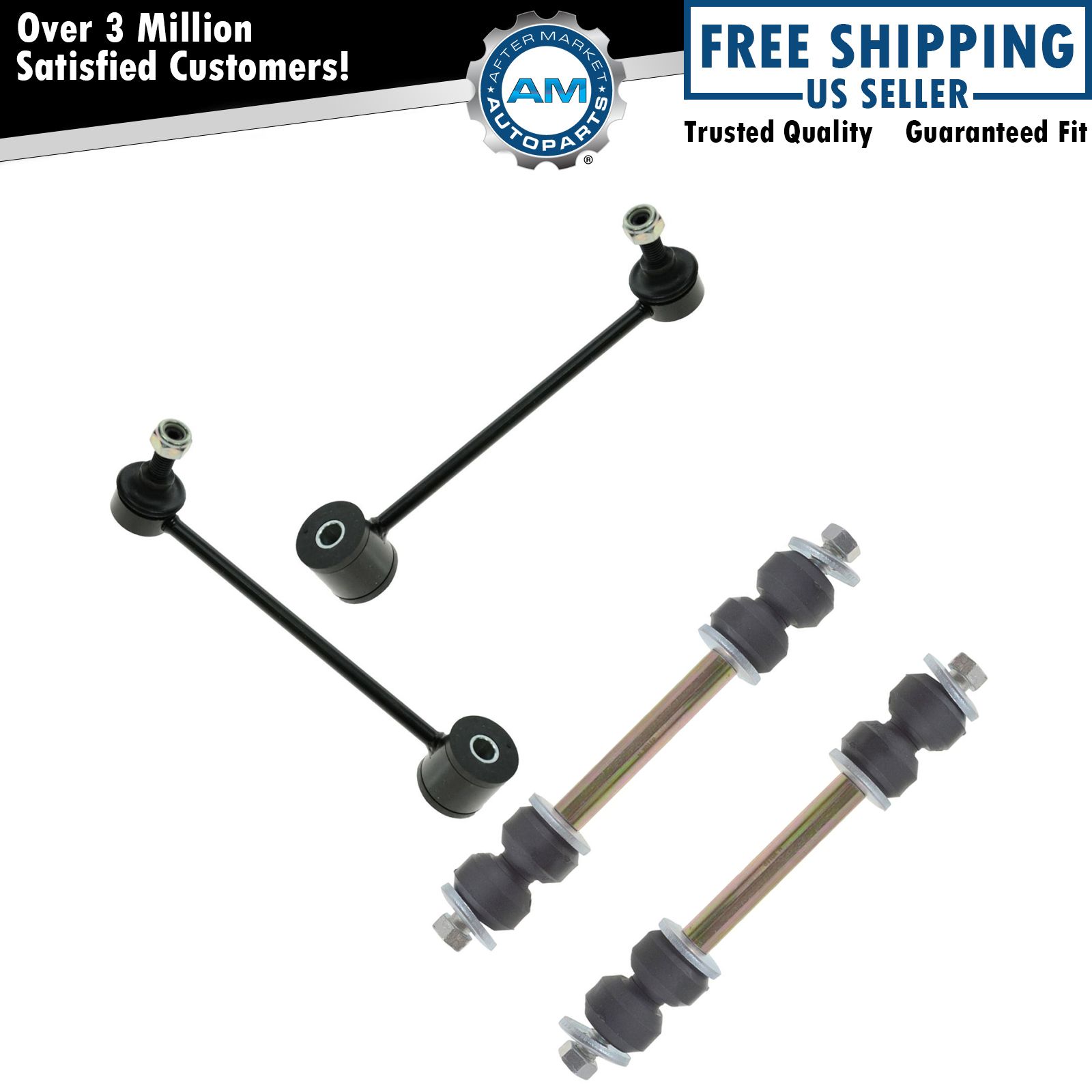 Stabilizer Sway Bar End Link Front & Rear LH RH Set of 4 for Chevy GMC SUV New