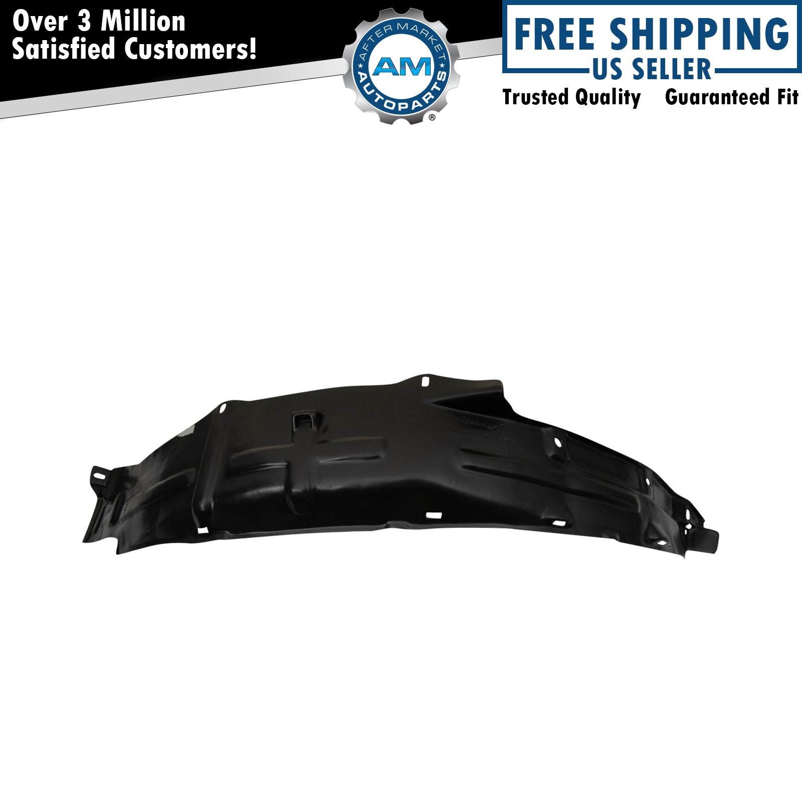 Front Left Inner Fender Liner Black For 1987-1993 Mazda B2200 MA1248116