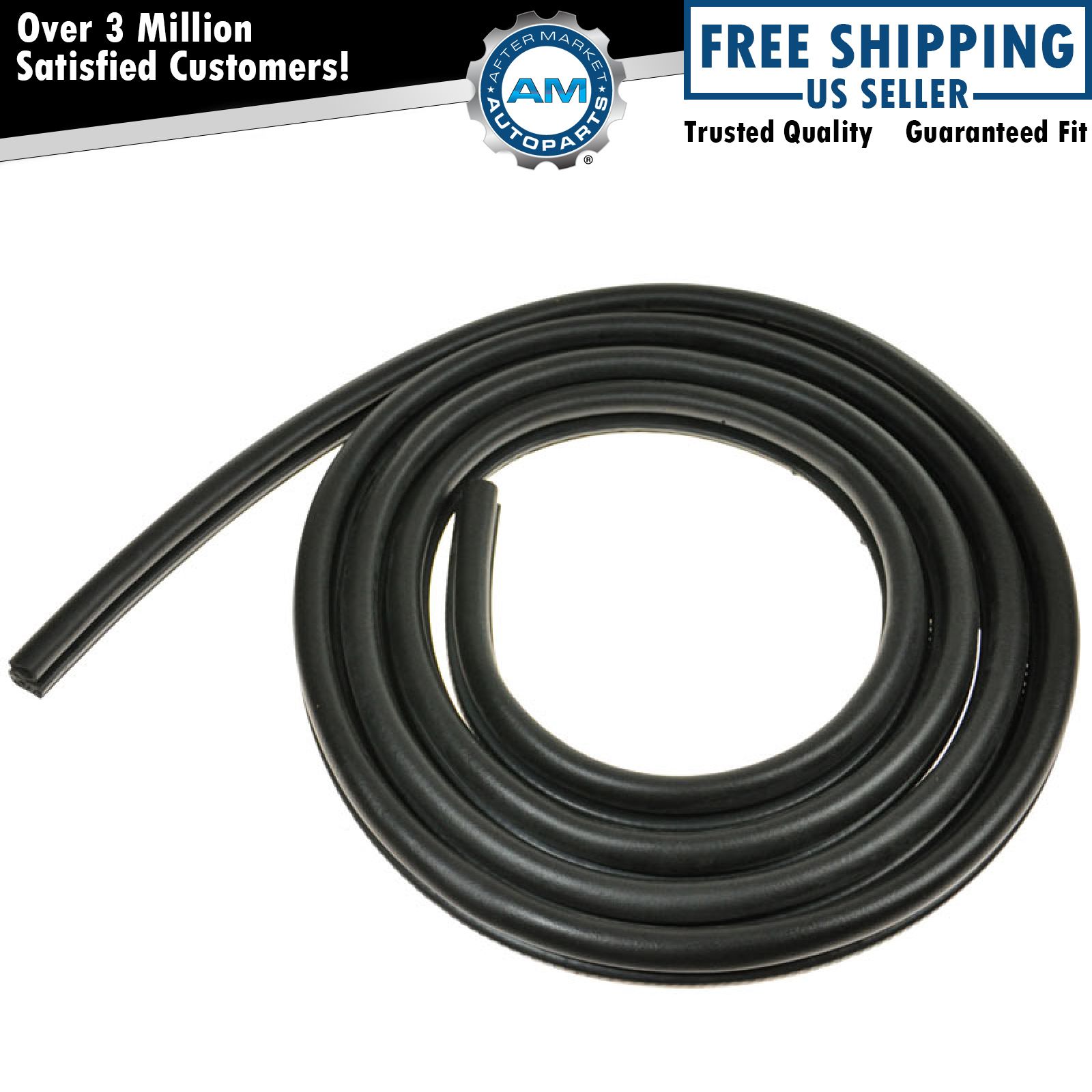 Rubber Door Weatherstrip Seal Left or Right for Ford Mustang Mercury Capri