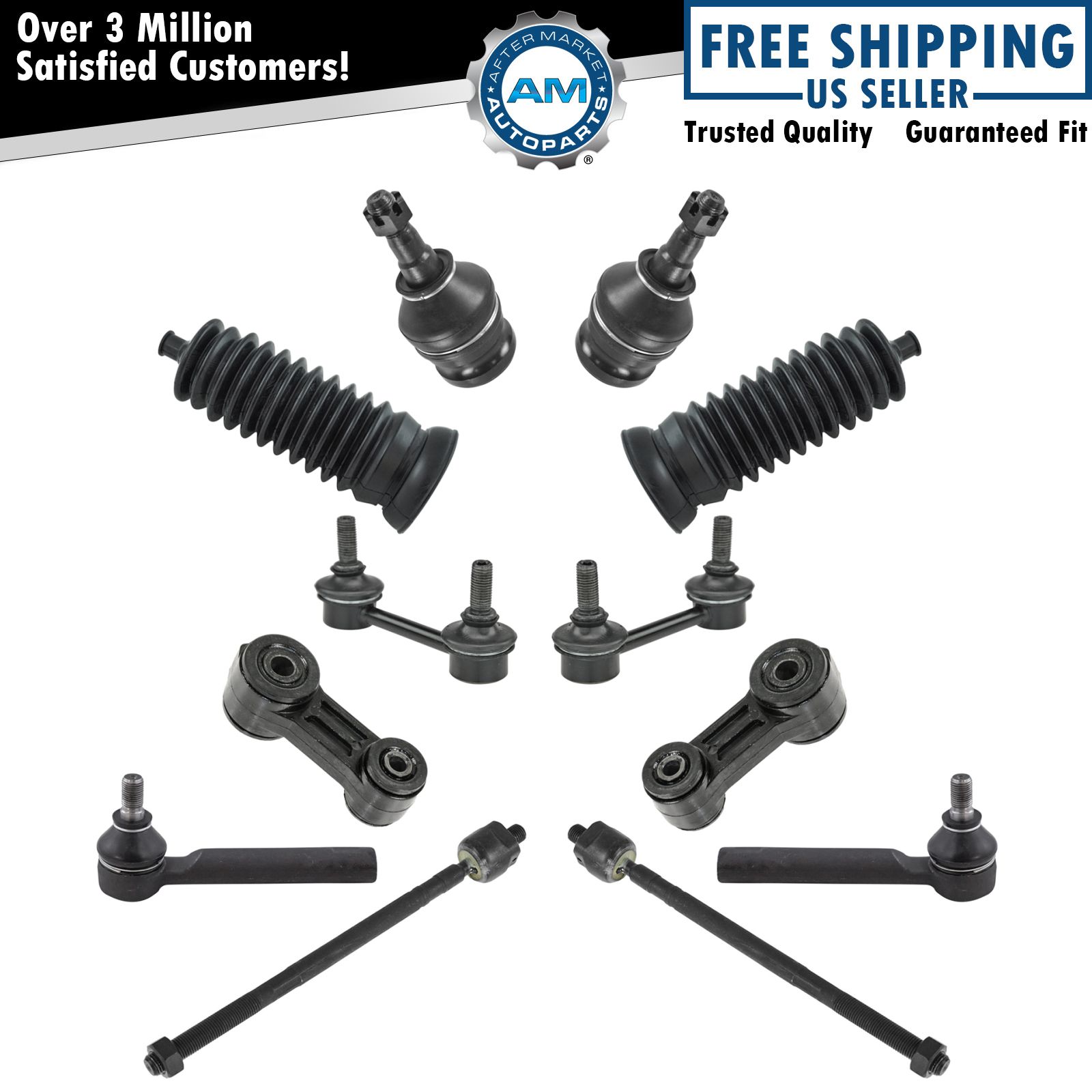 Steering & Suspension Kit LH RH Front Rear Set of 12 for 00-04 Outback Legacy