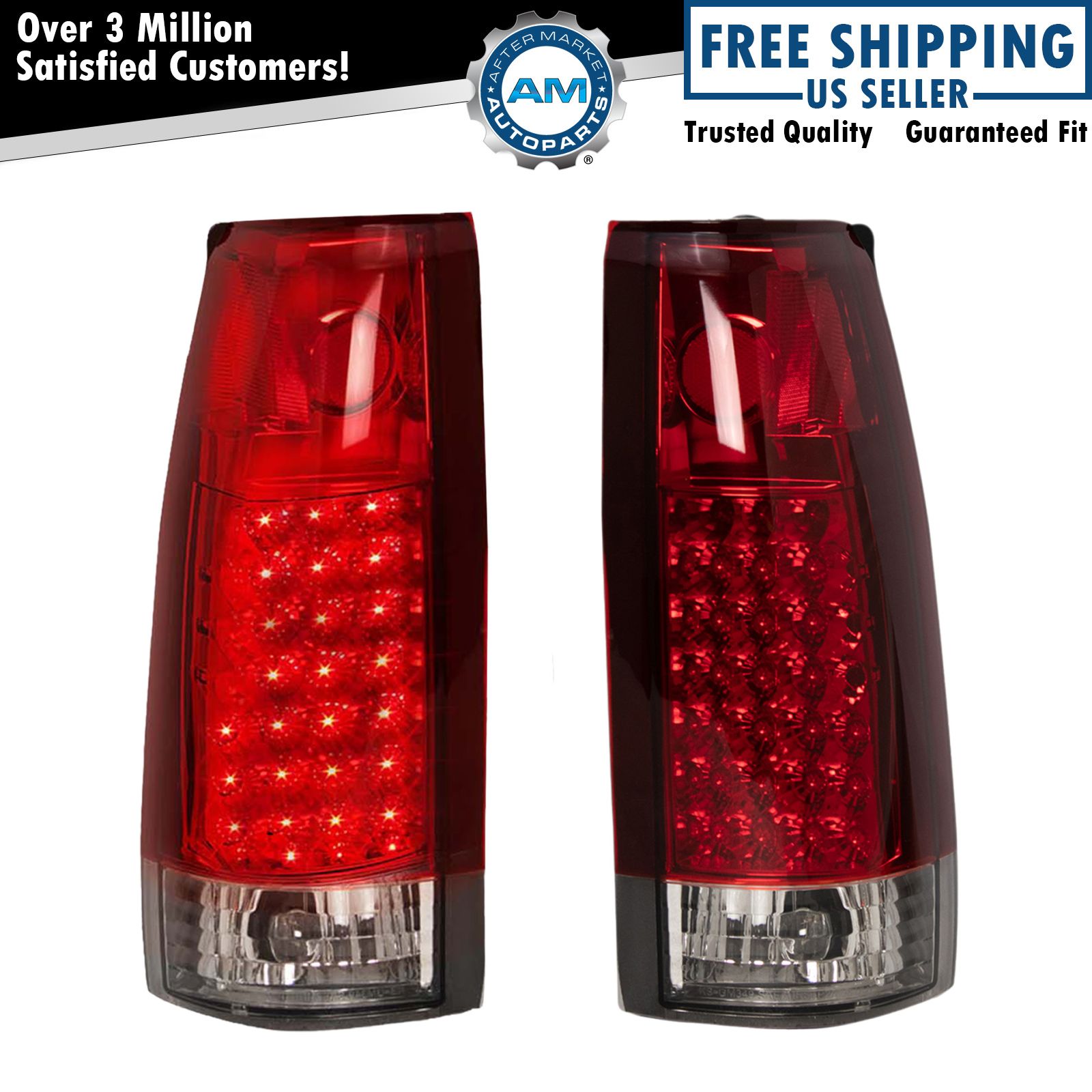 Performance LED Tail Light Red & Clear Lens for Chevrolet GMC Truck New