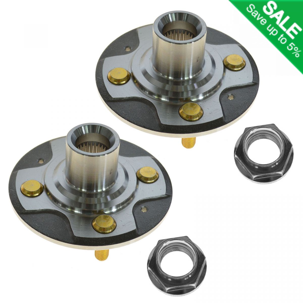 Front Wheel Hub Pair Set of 2 for Honda Civic Hybrid FIT Acura EL eBay