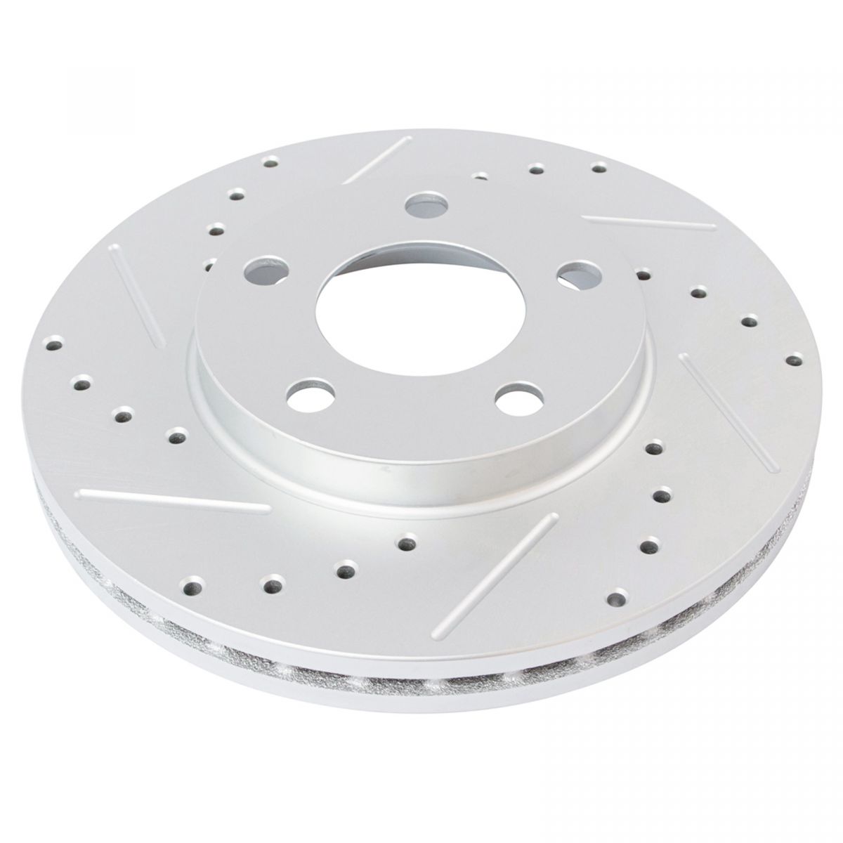 Performance Drilled Slotted Front & Rear Zinc Coated Brake Rotor Kit eBay
